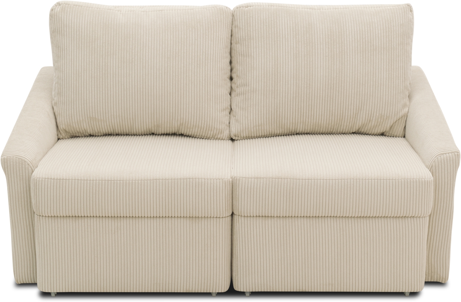 DOMO. collection Sofa Relax Box, 2-Sitzer Couch mit Boxspringfederung und Schlaffunktion, 2er Schlafsofa, Polstergarnitur 168 x 96 x 86 cm (BxTxH), beige Bild 1