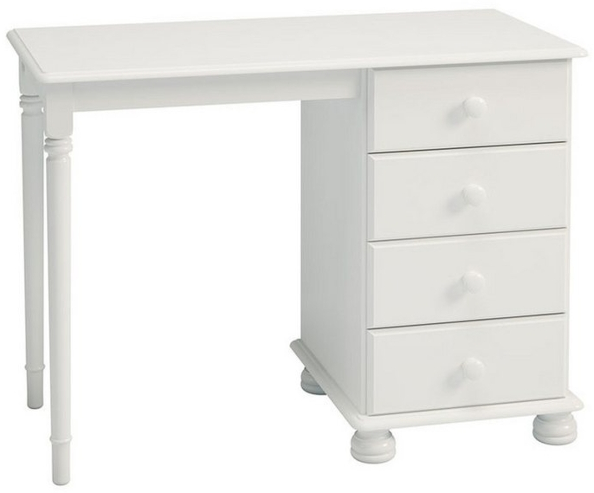 ebuy24 Schreibtisch Richard Schreibtisch 4 Schubladen weiss. Bild 1