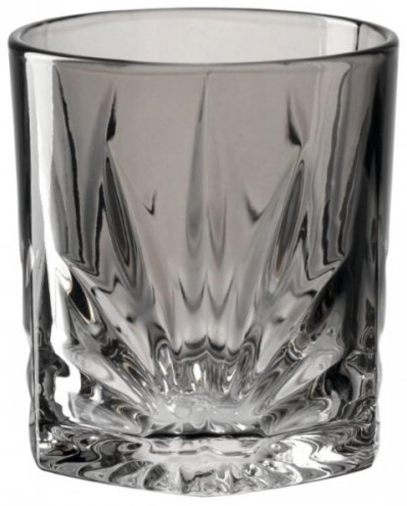 Leonardo Trinkglas Capri, Wasserglas, Saftglas, Kalk-Natron Glas, Grau, 330 ml, 022359 Bild 1