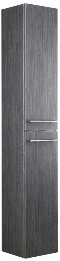 Hochschrank 188 cm anthrazit gemasert : Anthrazit gemasert Bild 1