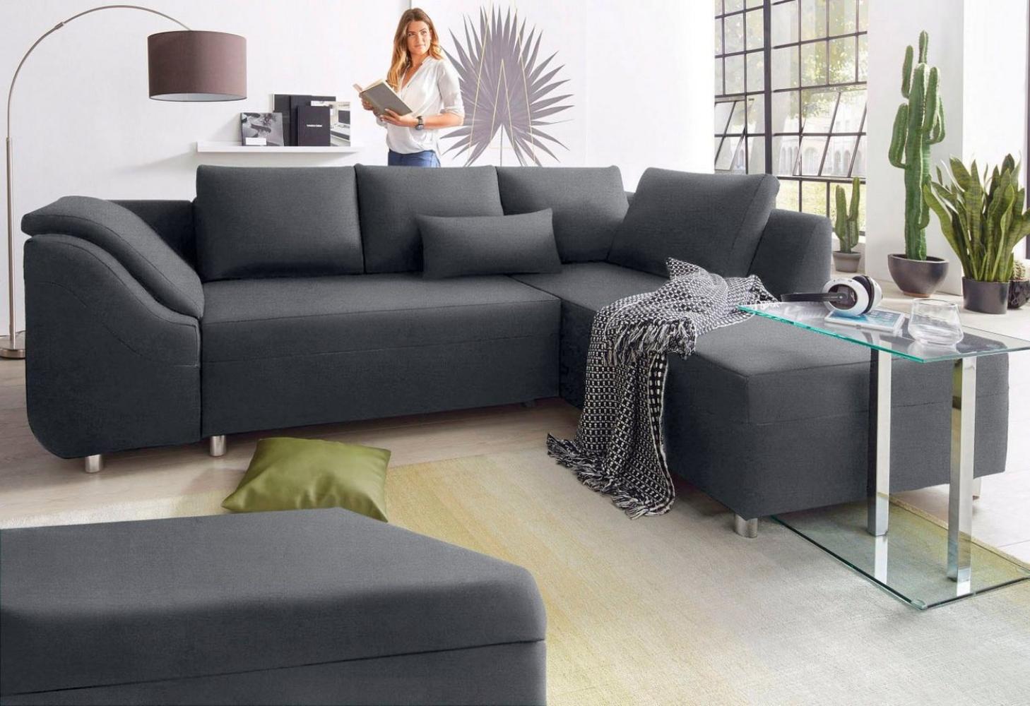 COLLECTION AB Ecksofa Sally L-Form, mit und ohne Bettfunktion, inklusive loser Rücken- und Zierkissen Bild 1