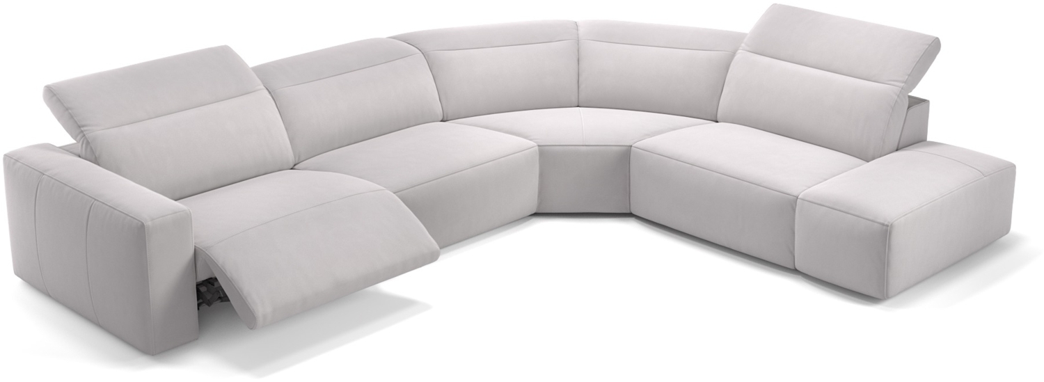 Sofanella Wohnlandschaft LENOLA Stoffgarnitur Sofalandschaft Ecksofa in Weiß S: 302 Breite x 109 Tiefe Bild 1