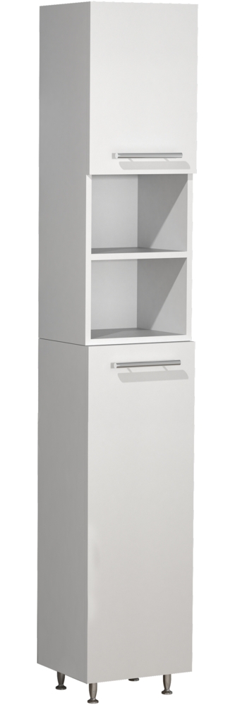 VCM Badmöbel Hochschrank Lisalo 918741 Weiß H. 170 x B. 30 x T. 25 cm Bild 1