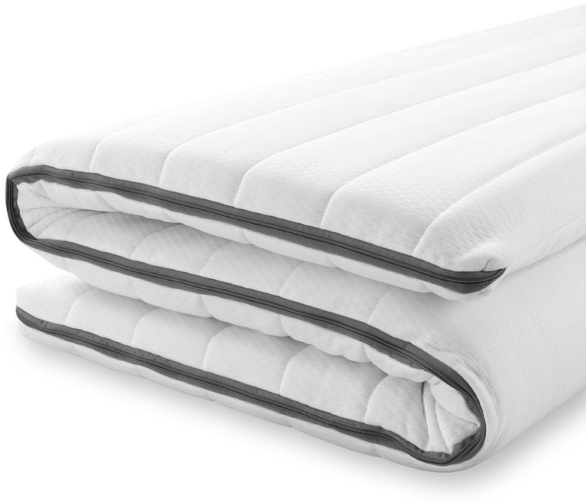 Orthopädische Matratzenauflage 120x200 - Topper für Top-Komfort - Kaltschaum Topper weich, Höhe ca. 5 cm Bild 1