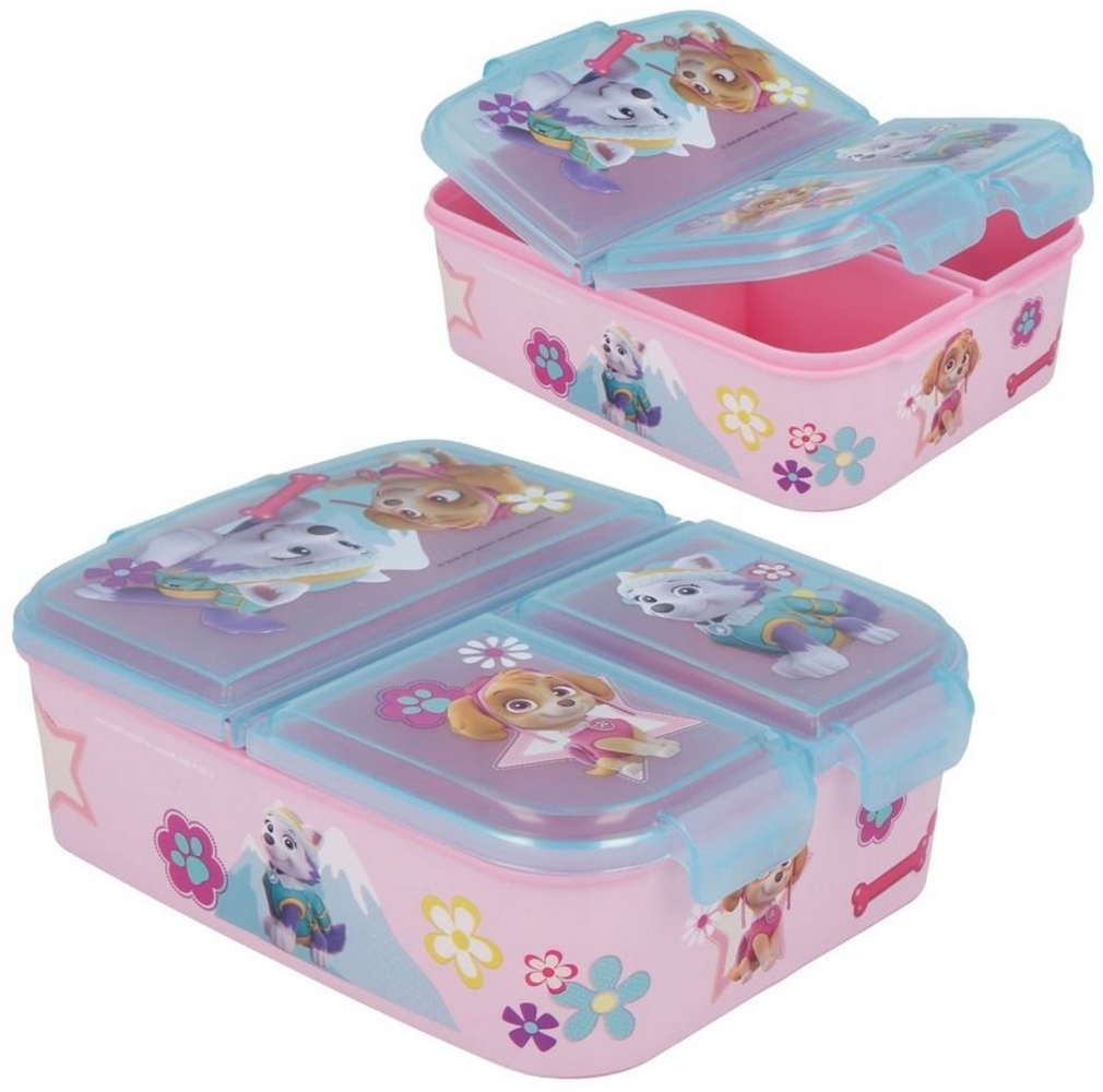 PAW PATROL Lunchbox Brotdose 3 Fächer Paw Patrol Lunch to Go Kinder Vesper Dose Bild 1