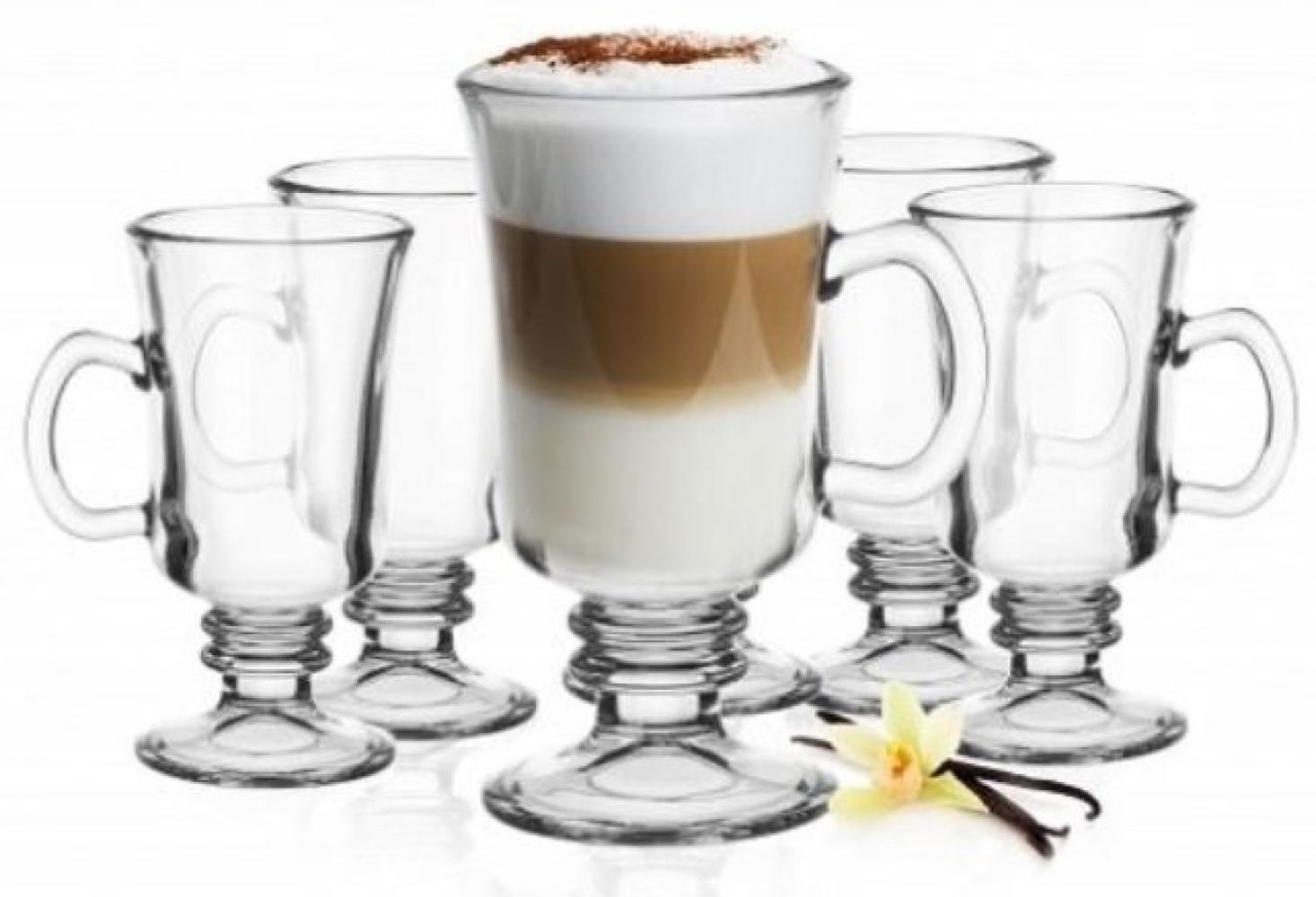 Irish Coffee Gläser mit Henkel Kaffeegläser Teegläser Cappuccino Gläser Bild 1