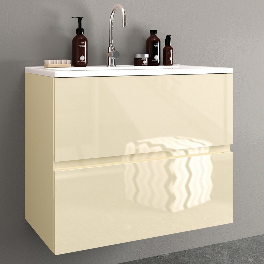 Möbelhandel Klipenstein Waschbeckenunterschrank 65/80/100 cm, mit Waschtisch, fertigmontiert 65 cm, 80 cm, 100 cm Breite Bild 1