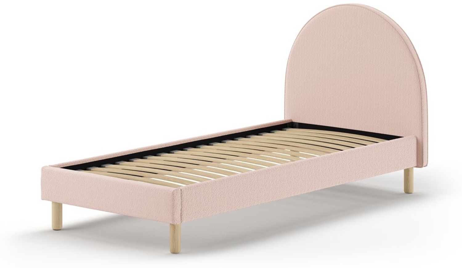 Polsterbett Karlotta 97x212x107 Einzelbett Holzwerkstoff Rosa Bild 1