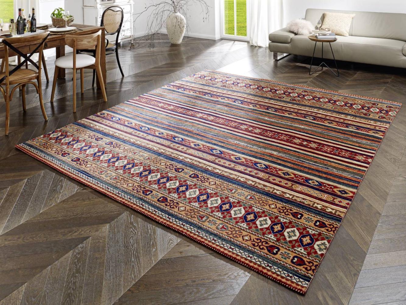 Orientteppich Bela, Farbe: Orange Bunt, Größe: 170x240 cm Bild 1