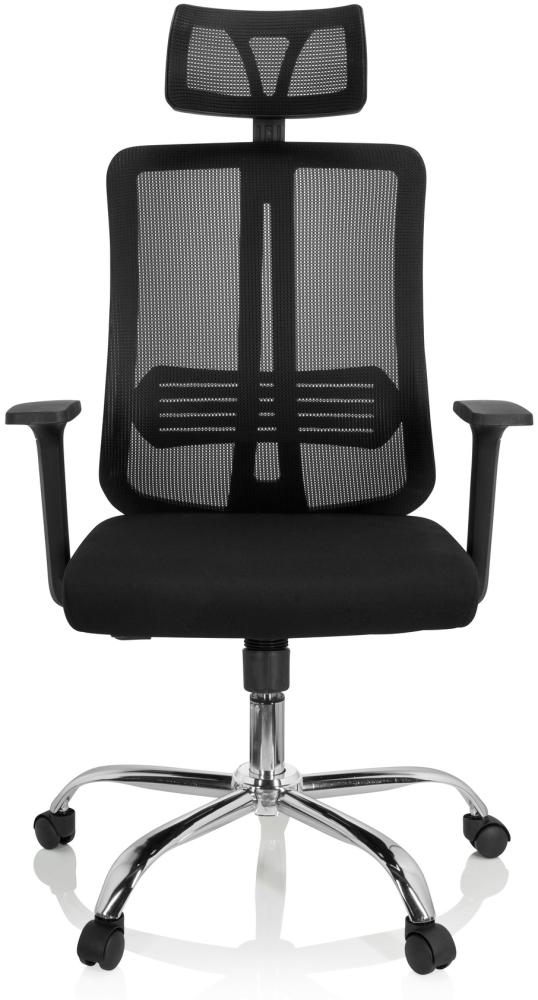 hjh OFFICE Home Office Bürostuhl ZH 200 Stoff/Netzstoff Schwarz Bild 1
