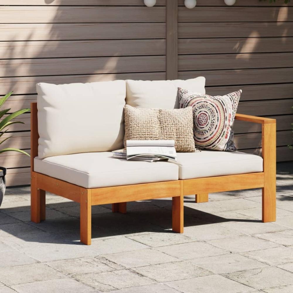 vidaXL Gartensofa mit 1 Armlehne 2-Sitzer Massivholz Akazie 367624 Bild 1