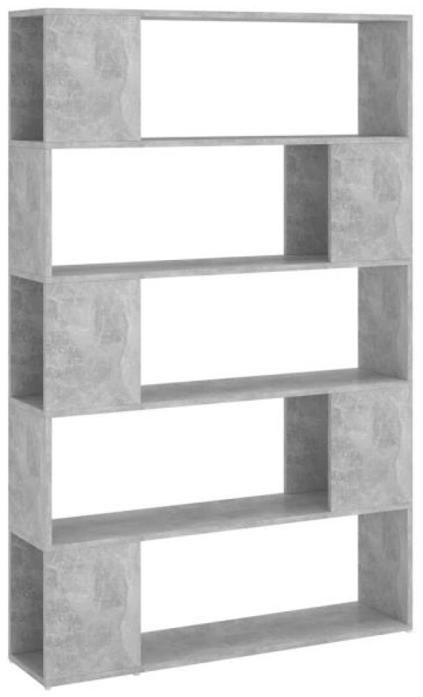 vidaXL Bücherregal Raumteiler Betongrau 100 x 24 x 155 cm Holzwerkstoff 809201 Bild 1