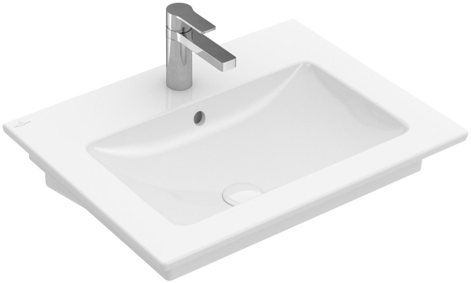 VILLEROY & BOCH VENTICELLO Waschbecken Keramik 60 cm breit, Weiß, mit Überlauf Bild 1