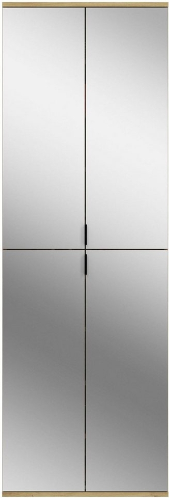 INOSIGN Garderoben-Set Trondheim, 91 cm, best. aus 2 Schränken, 6 Spiegeltüren, 15 Fächer, (Set, 2-St), inkl. ausziehbarer Kleiderstange, Garderobenschrank, Kleiderschrank Bild 1