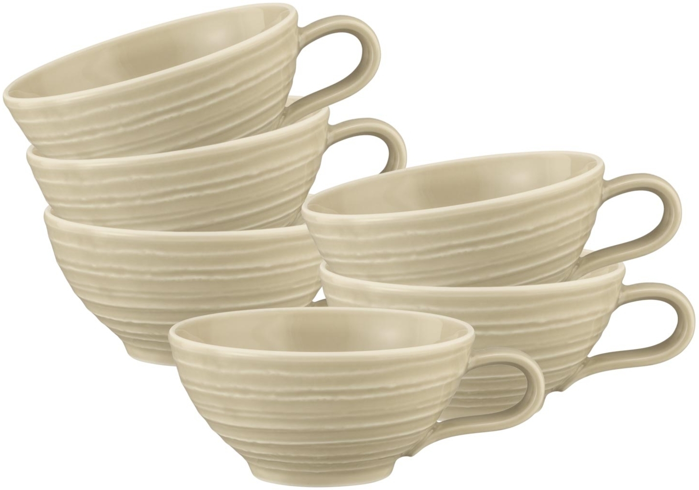 Seltmann Weiden Terra Teetasse 140 ml 6er Set - Sandbeige Bild 1