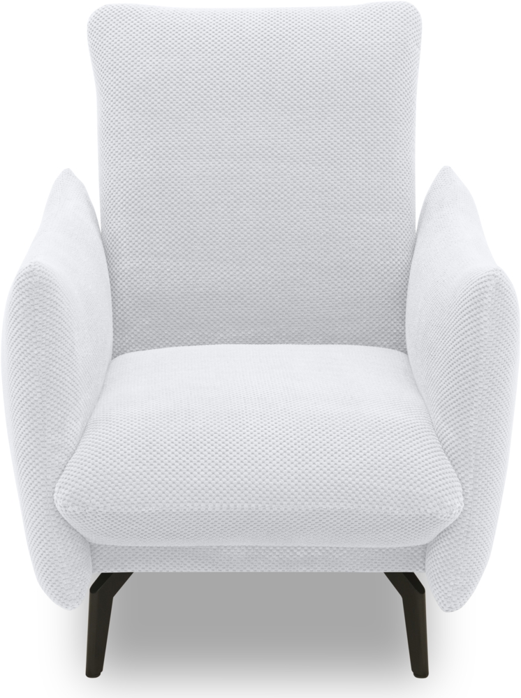 DOMO. collection Sessel 700 003, Polstersessel, Rechteckig, Füße mit Filzgleitern, Armsessel, Polstergarnitur, 85 x 95 x 102 cm (BxTxH), silber Bild 1