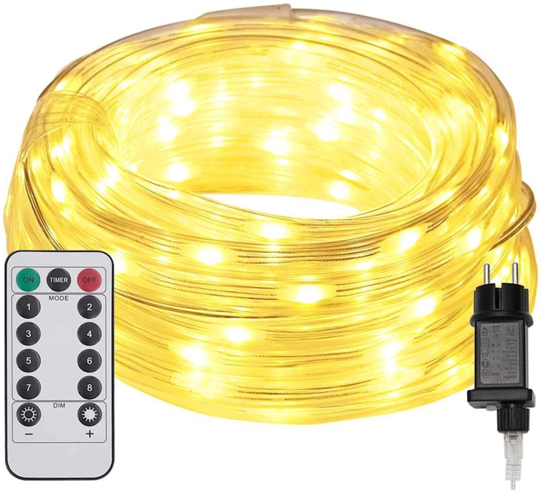 vidaXL Lichtseil mit 120 LEDs Warmes Weiß 5 m PVC 42018939 Bild 1