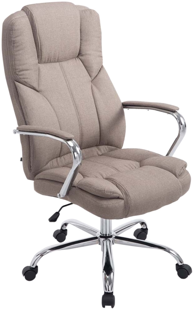 CLP Bürostuhl Xanthos V2 Stoff,taupe Bild 1