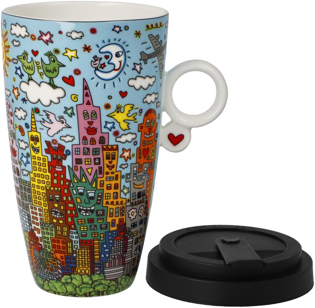 Goebel Mug To Go James Rizzi - My New York City Day, Trinkbecher, Kaffeebecher, Fine Bone China, Bunt, 500 ml, 26103051 Bild 1