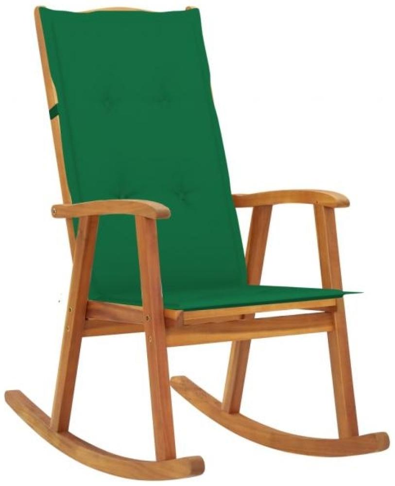 vidaXL Schaukelstuhl mit Auflagen Massivholz Akazie 3064184 Bild 1