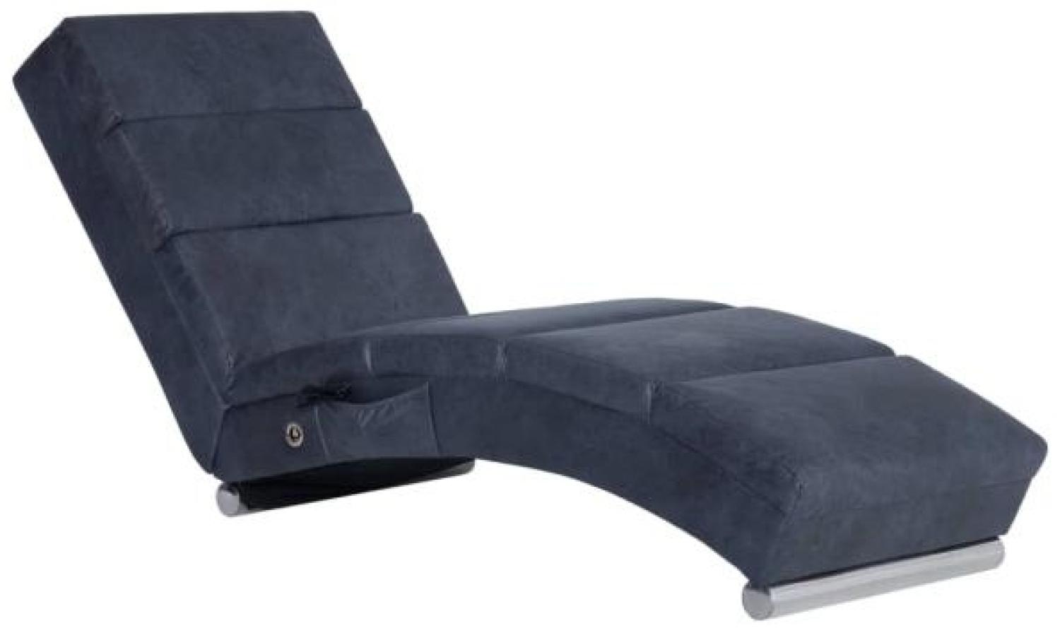 vidaXL Massage Chaiselongue Grau Wildleder-Optik 281300 Bild 1