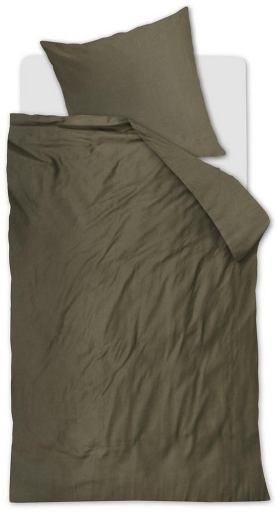 Beddinghouse Bettwäsche Beddinghouse, Bettwäsche Set, Change, Olivgrün, 135x200, 2 teilig Bild 1