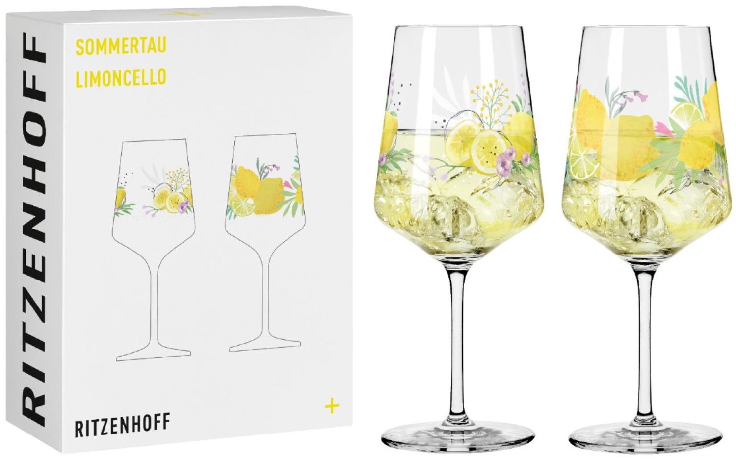 Ritzenhoff 2931020 Aperitifglas 2er Set #19, #20 SOMMERTAU Limoncello von A. Vasconcelos und C. Kordes 2024 in Geschenkbox Bild 1