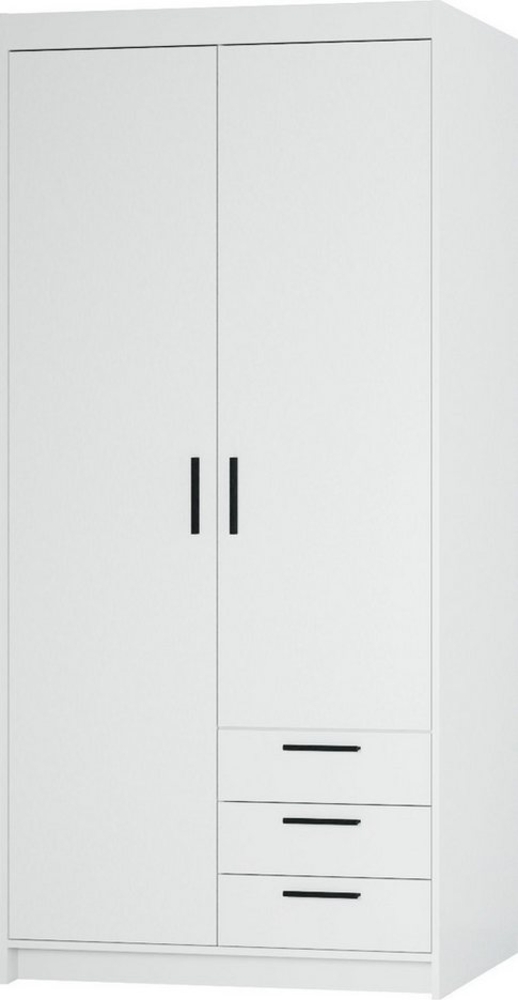 Beautysofa Kleiderschrank ELENA 2D mit Schubladen und Kleiderstange Bild 1