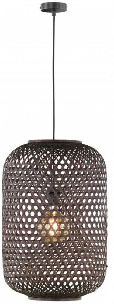 SCHÖNER WOHNEN-Kollektion Pendelleuchte CALLA Rattanschirm 40 schwarz 860474 Bild 1