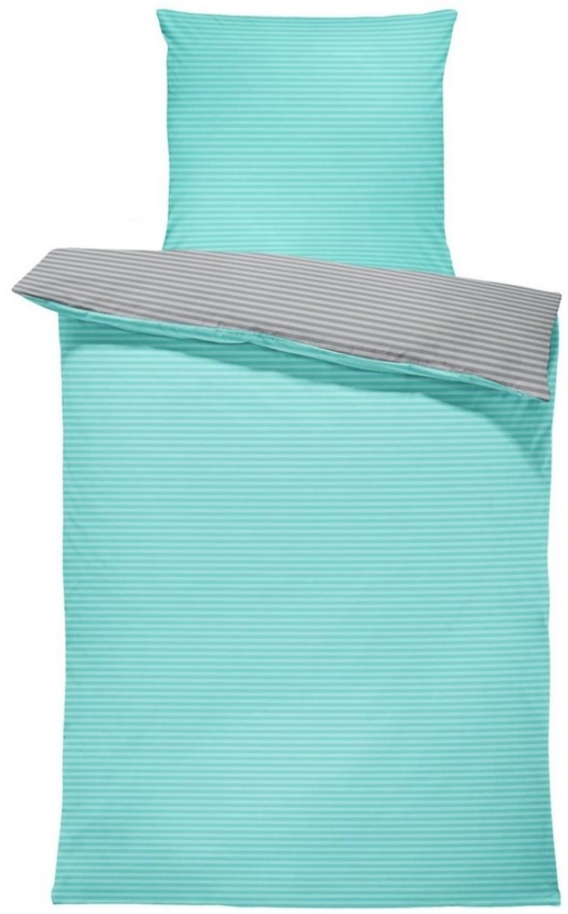 One Home Bettwäsche Wende Streifen, Renforcé, 2 teilig, gestreift und modern, Baumwolle Normalgröße Bild 1