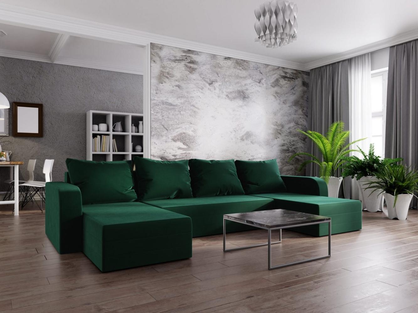 ALTDECOR Wohnlandschaft HEWLI-BIS, Couch mit Schlaffunktion, Wohnzimmer - Ecksofa Bild 1