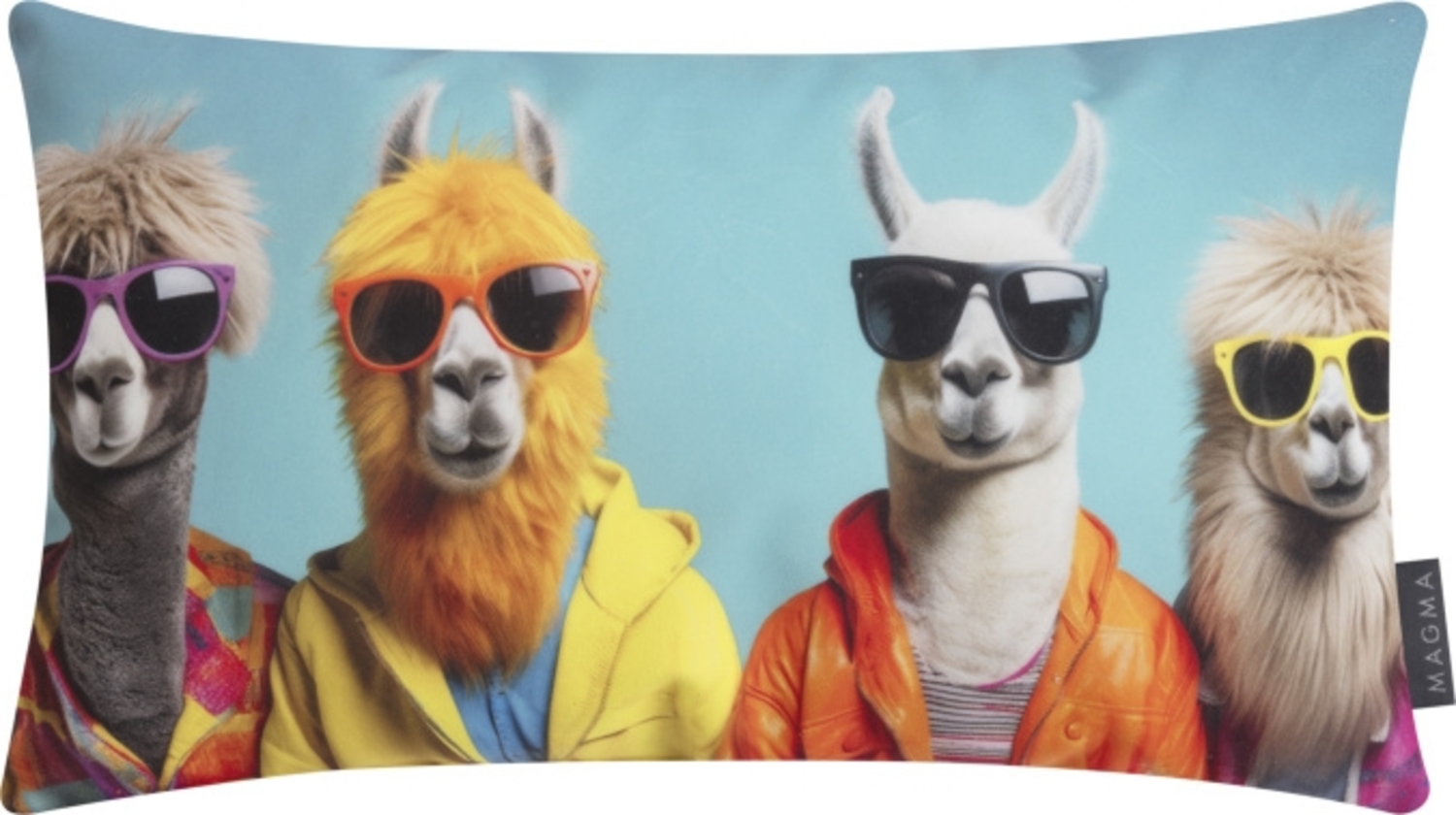 MAGMA Dekokissen Crazy Lama ca. 30 x 50 cm Bild 1