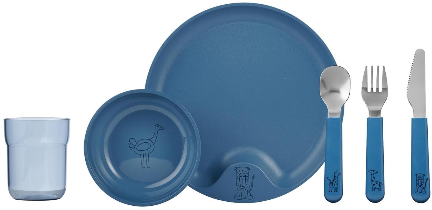 Mepal MIO Kindergeschirrset deep blue 6-teilig - A Bild 1