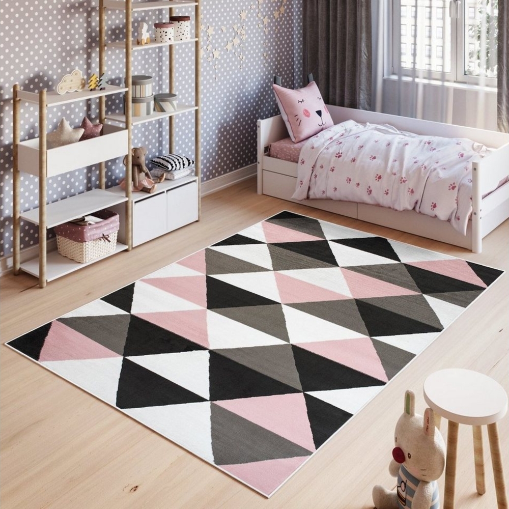 Tapiso Kinderteppich PINKY, rechteckig, Höhe: 8 mm, Kinderzimmer, Kurzflor, Design Bild 1