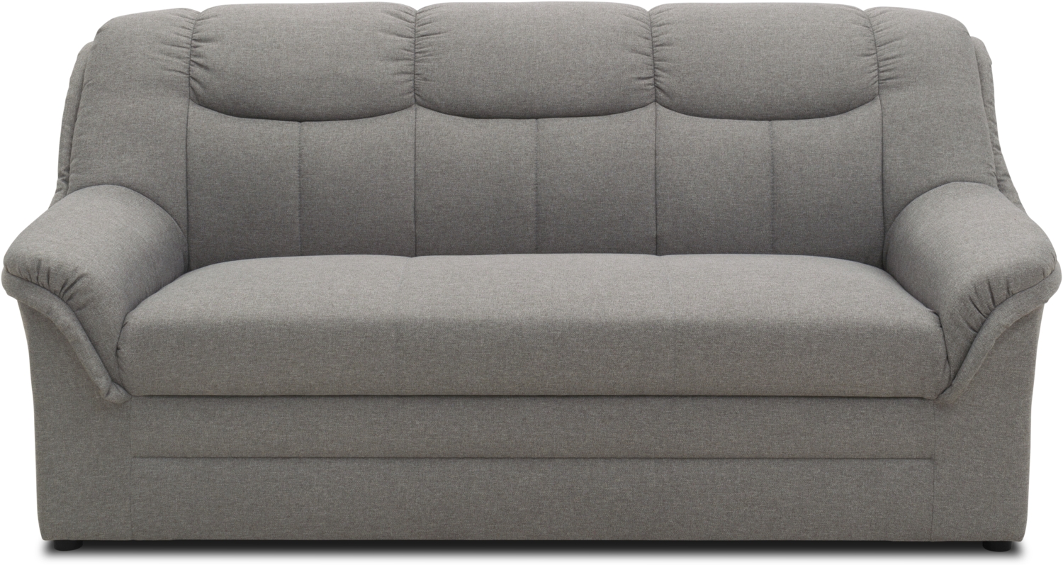 DOMO. collection Sofa Berlin FK, 3 Sitzer Couch mit Federkernpolsterung, 3er Polstermöbel 178 x 90 x 89 cm (BxTxH), hellgrau Bild 1