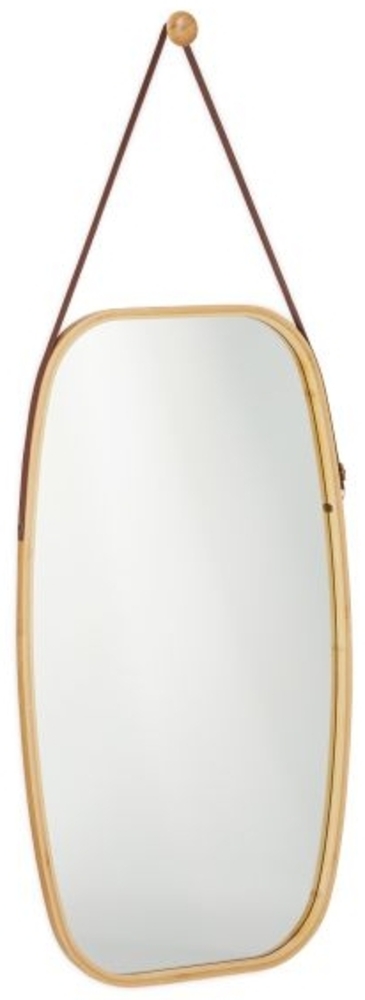 Ovaler Wandspiegel mit Riemen Bild 1