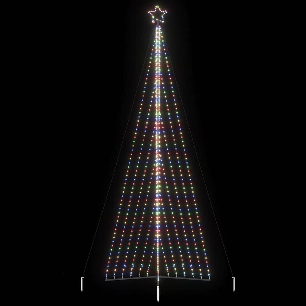 vidaXL Weihnachtsbaum-Beleuchtung 789 LEDs Mehrfarbig 476 cm 4016447 Bild 1