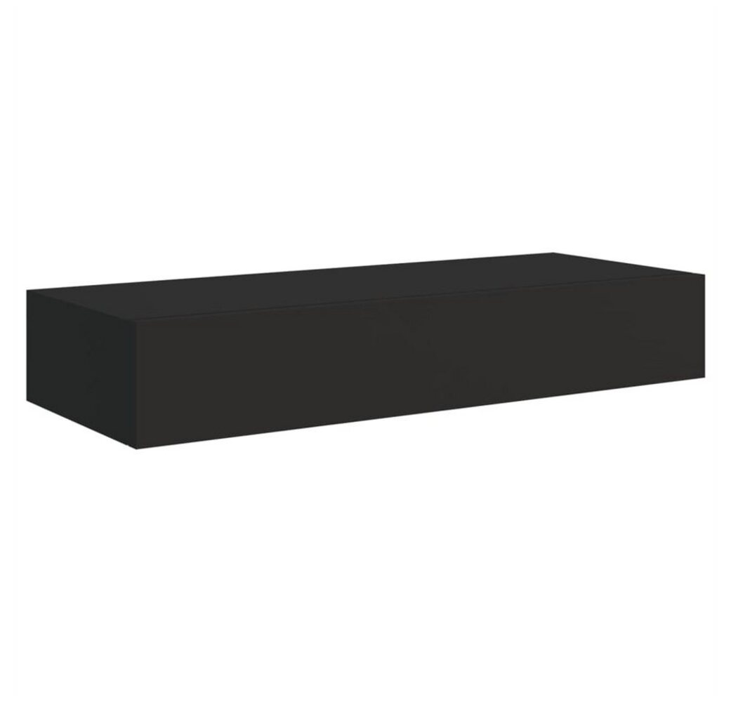 DOTMALL Schubkasten Wandmontiertes Schubladenregal,Schwarz, 60x23,5x10cm,MDF Bild 1