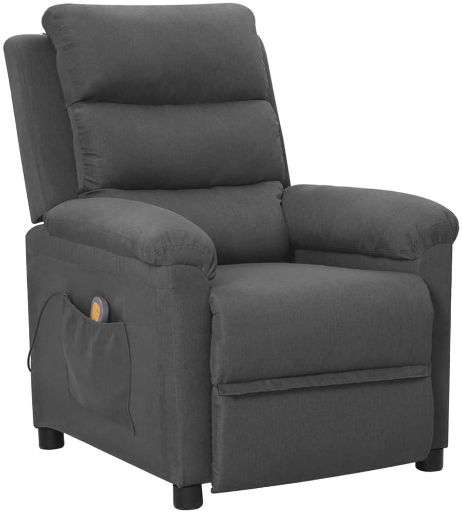 vidaXL Massagesessel Dunkelgrau Stoff [342352] Bild 1