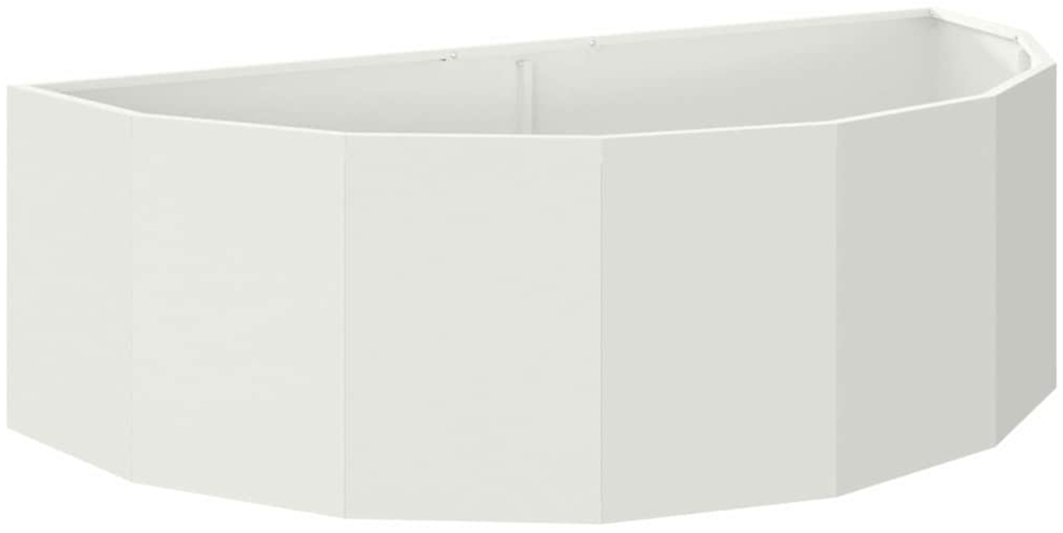 vidaXL Pflanzkübel Weiß 120 x 60 x 35 cm Stahl 883683 Bild 1