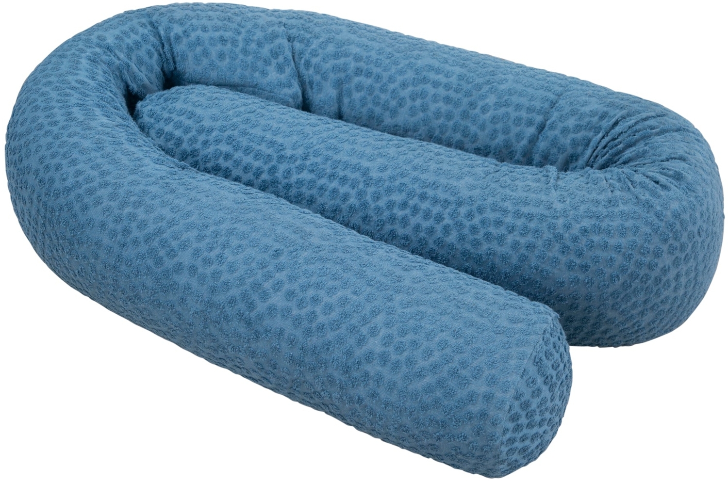 roba Bettschlange 'Seashells' Indigo - 80% Baumwolle & 20% Polyester - Ø12cm - Blau Bild 1