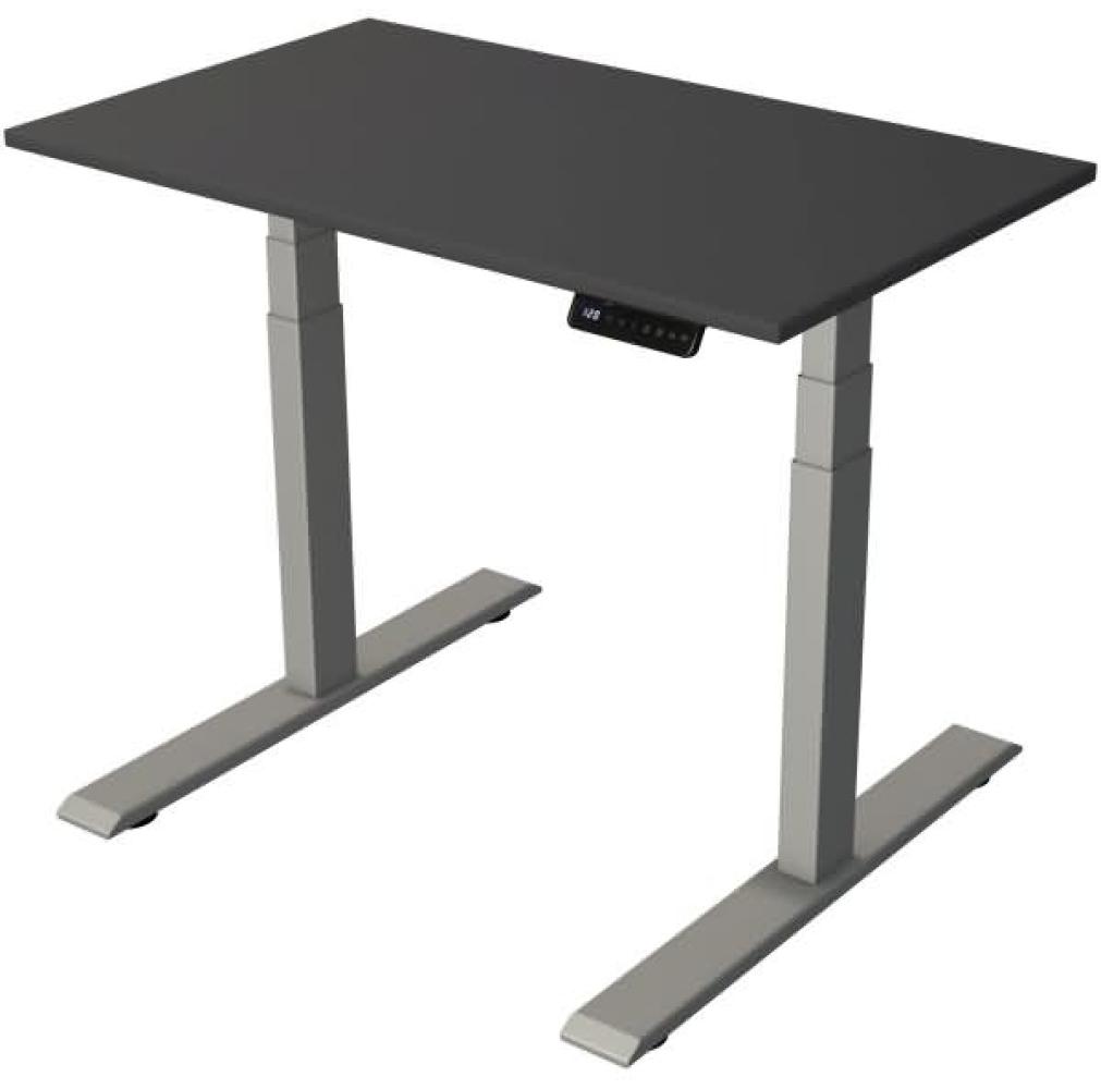 Kerkmann Steh-/Sitztisch Move 2 elektrisch Fuß silber 100x60x63-127cm Bild 1