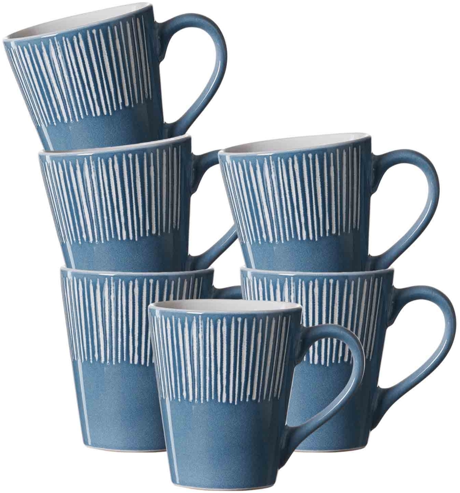 Ritzenhoff & Breker Banda Henkelbecher 315 ml 6er Set Blau - DS Bild 1