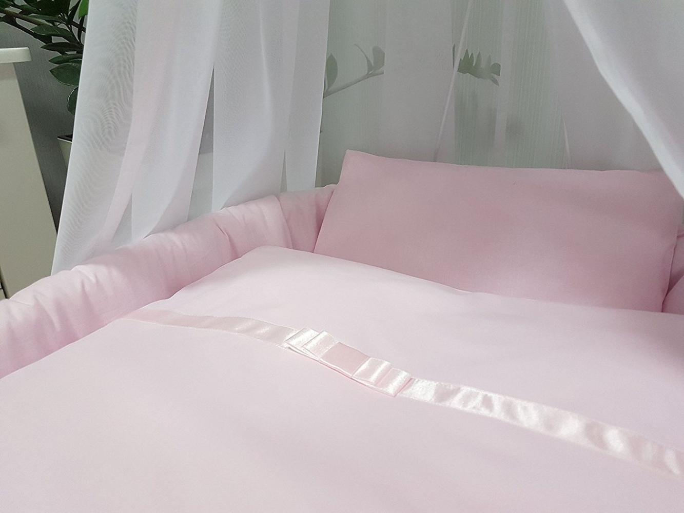 Babymajawelt Babybettwäsche Bettwäsche Set für Wiege, Stubenwagen, Beistellbett 70x80 cm, 35x40 cm, Baumwolle, 2 teilig, Edel, Klassisch, Weiche Baumwolle, Made in EU Bild 1