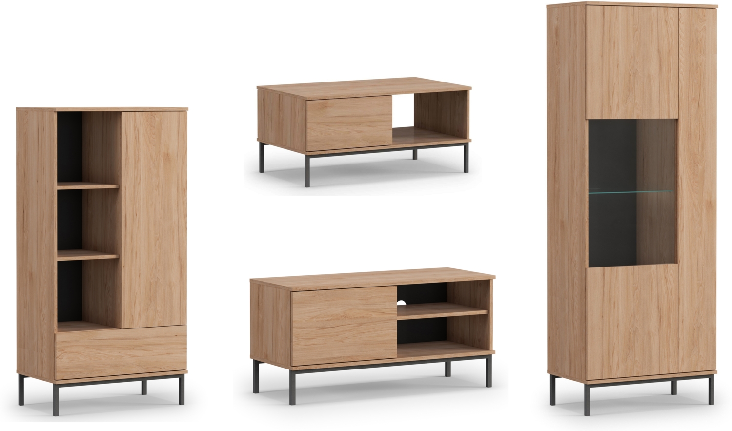 AX LIVING Möbel für das Wohnzimmer Queba 1 Funktional Modern in Hikora Bild 1