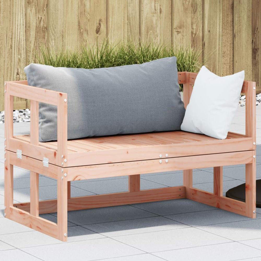 vidaXL 2-in-1 Gartensofa Verlängerbar Massivholz Douglasie 832613 Bild 1