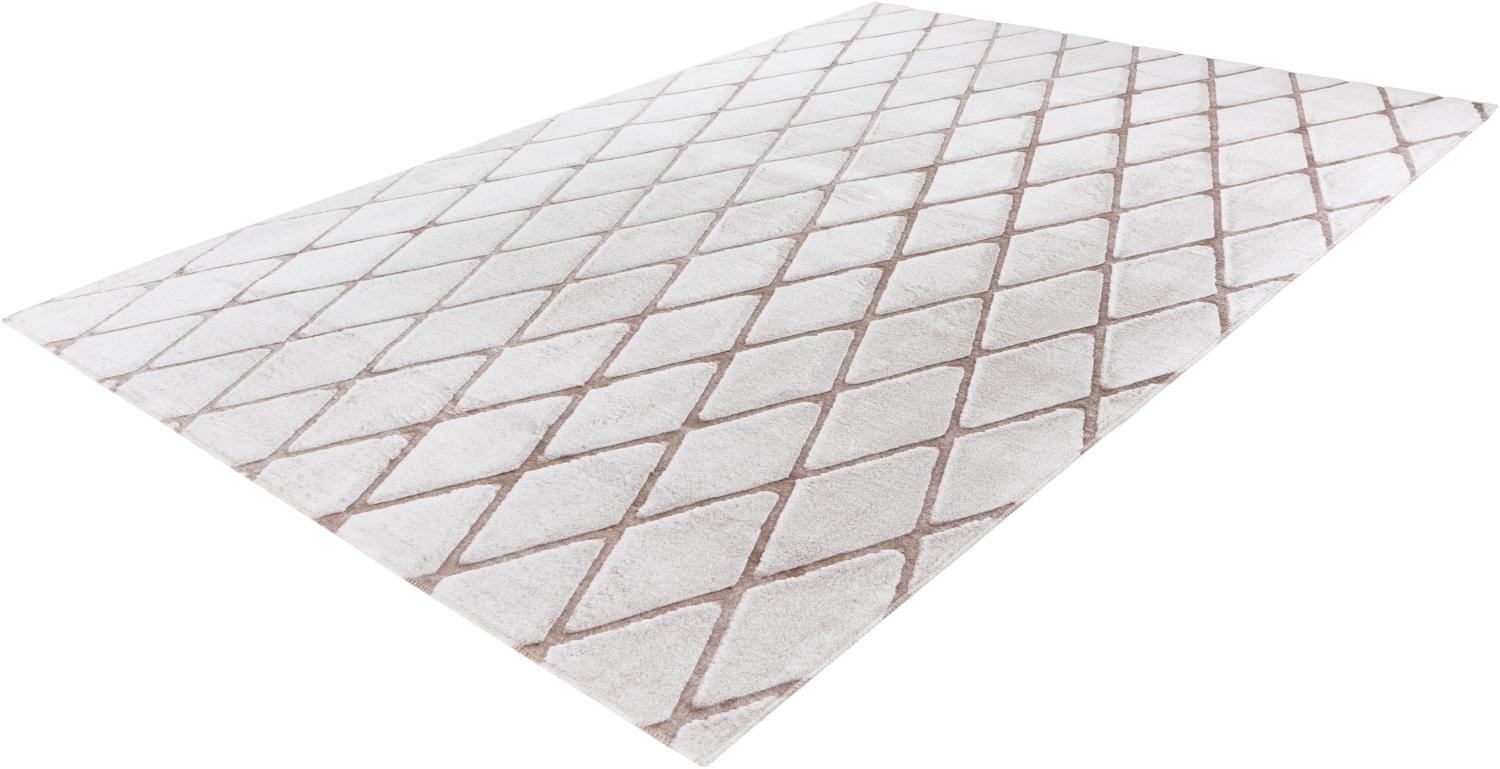 Vivica 225 Weiß / Taupe 80x150 Bild 1