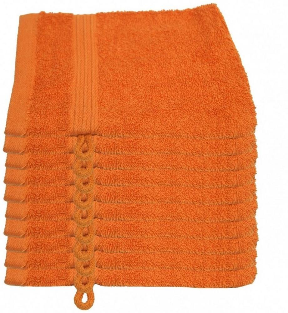 Julie Julsen Waschhandschuh 10-Waschhandschuh-Orange-Waschhandschuh 15 x 21 cm (10-tlg) Bild 1