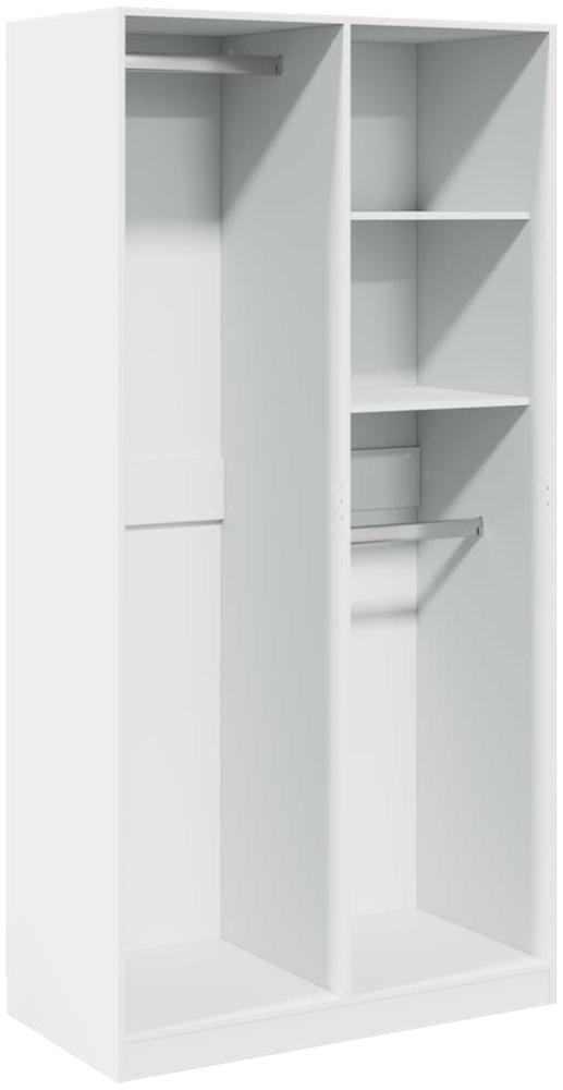 vidaXL Kleiderschrank Weiß 100x50x200 cm Holzwerkstoff 3307765 Bild 1