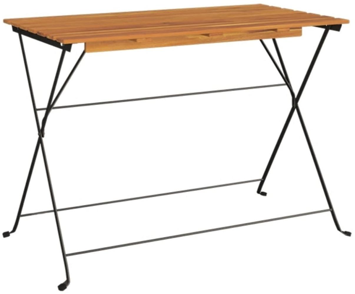 vidaXL Bistrotisch Klappbar 100x54x71 cm Massivholz Akazie und Stahl 319971 Bild 1